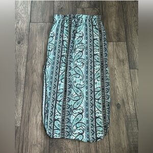 Bobbie Brooks Blue Patterned Skirt